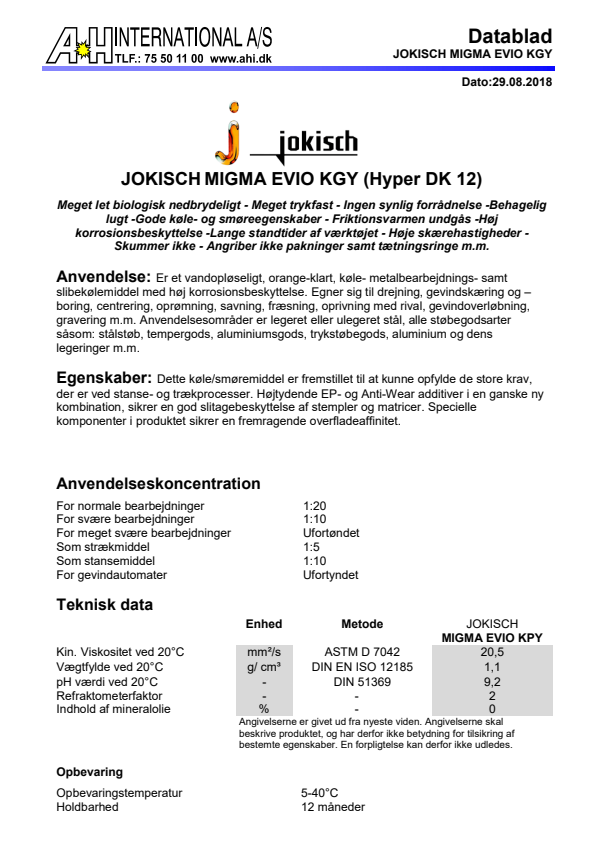 

JOKISCH MIGMA EVIO KGY (Hyper DK 12)


